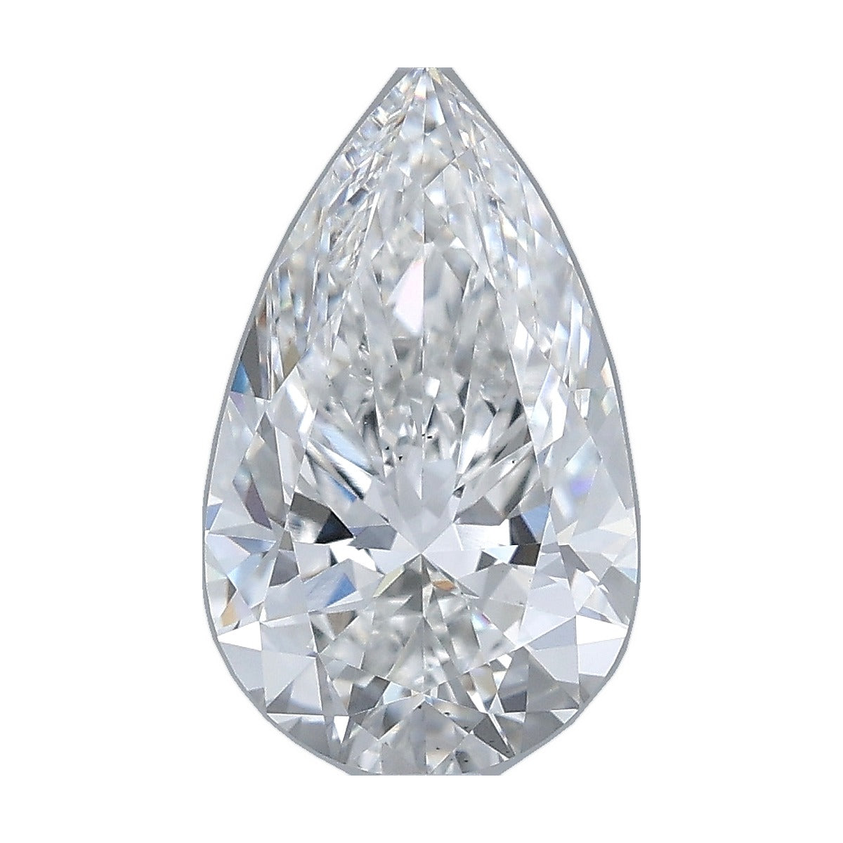 2.57 ct pear lab-grown diamond, E color, VS2 clarity, IGI certified, still from its 360° video