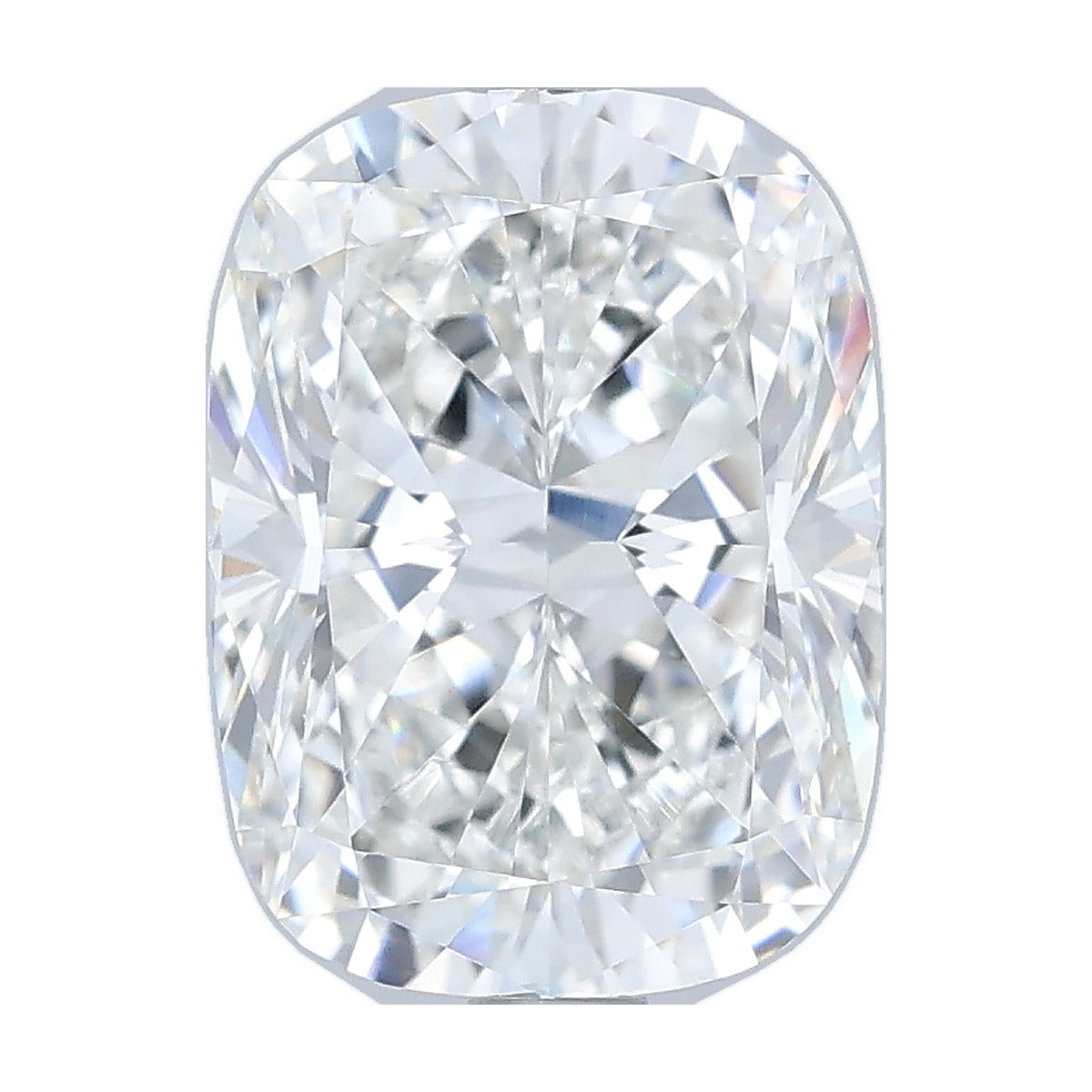 2.58 ct elongated cushion lab-grown diamond, F color, VVS2 clarity, IGI certified, still from its 360° video