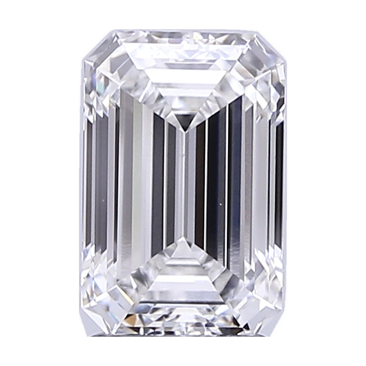2.58 ct emerald lab-grown diamond, F color, VS1 clarity, IGI certified, still from its 360° video