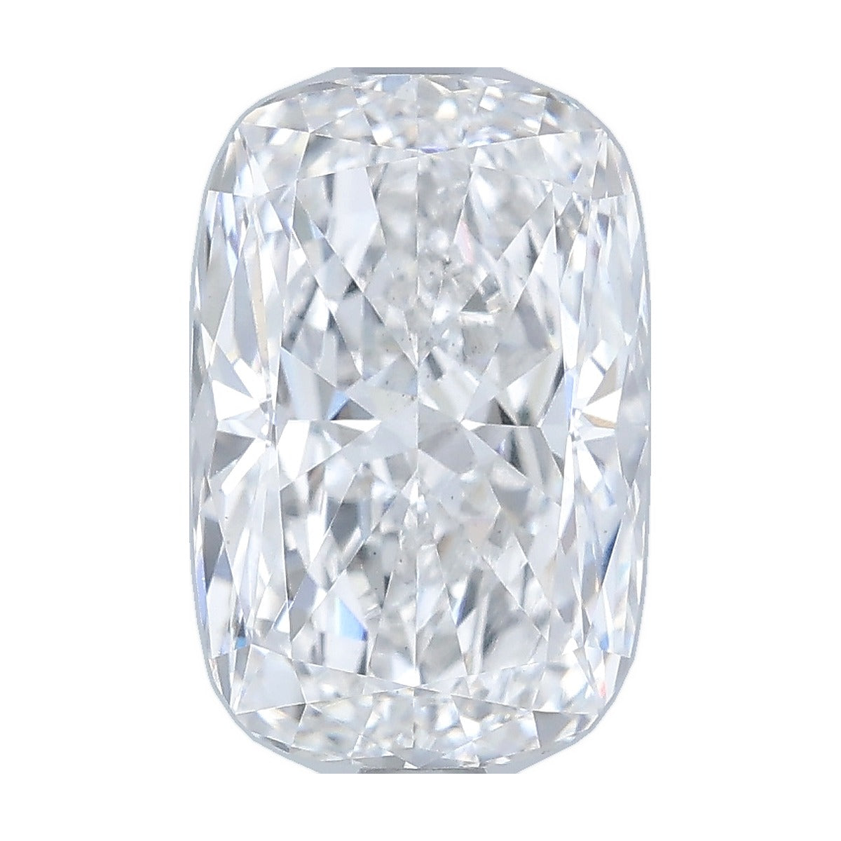 2.70 ct elongated cushion lab-grown diamond, E color, VS2 clarity, IGI certified, still from its 360° video