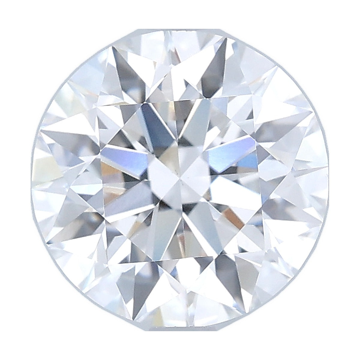 2.70 ct round lab-grown diamond, D color, VS1 clarity, GIA certified, still from its 360° video
