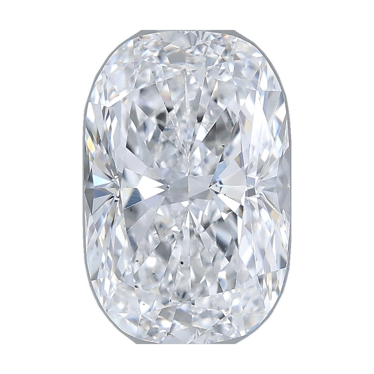 2.76 ct elongated cushion lab-grown diamond, D color, VS2 clarity, IGI certified, still from its 360° video