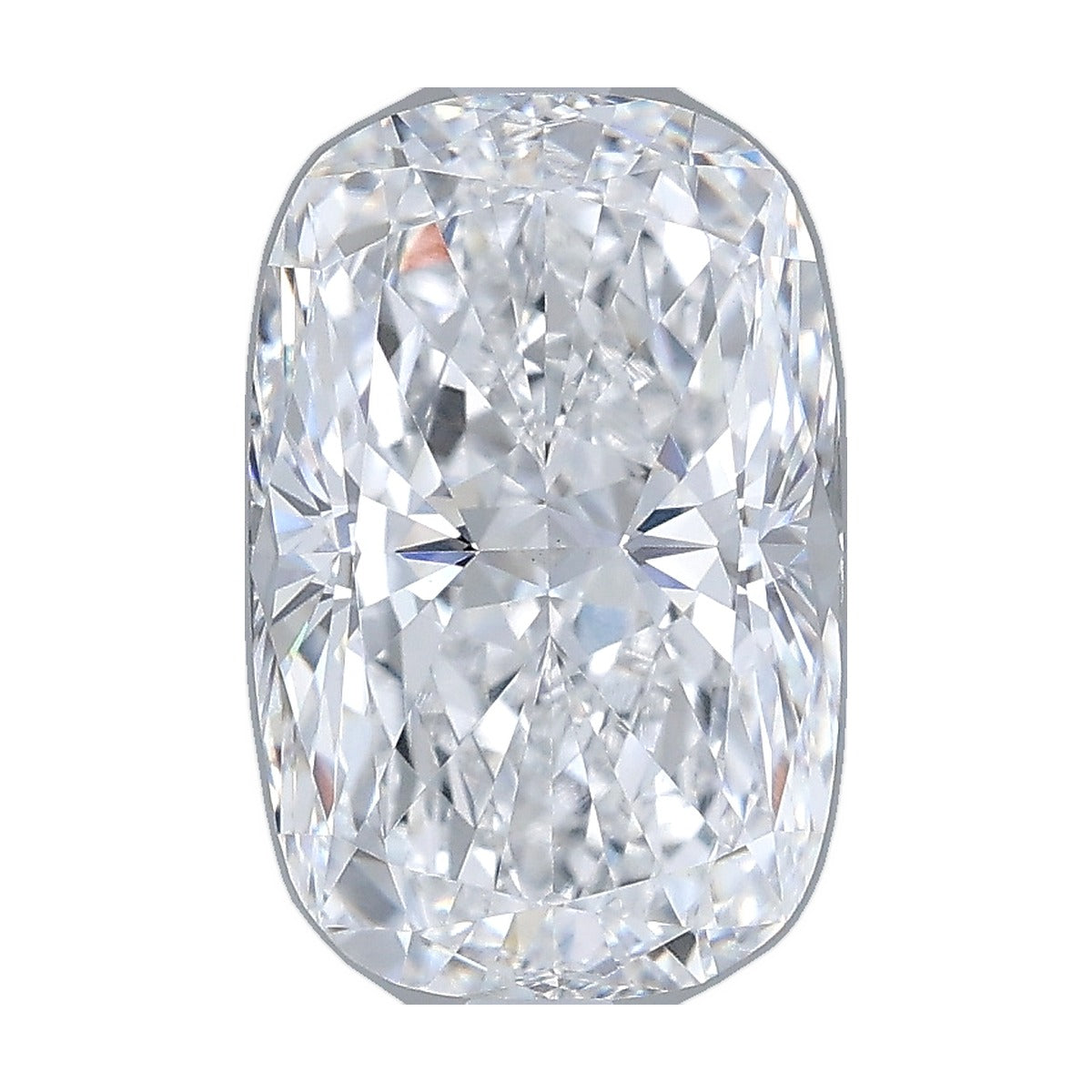 2.77 ct elongated cushion lab-grown diamond, D color, VVS2 clarity, IGI certified, still from its 360° video