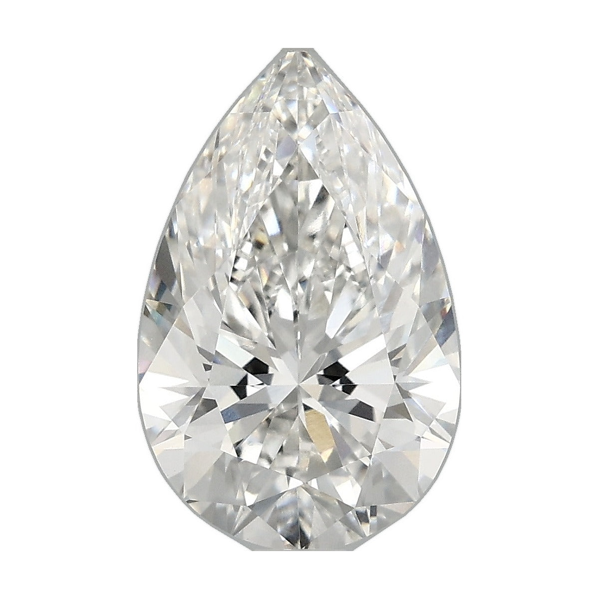 2.84 ct pear lab-grown diamond, F color, VVS2 clarity, IGI certified, still from its 360° video