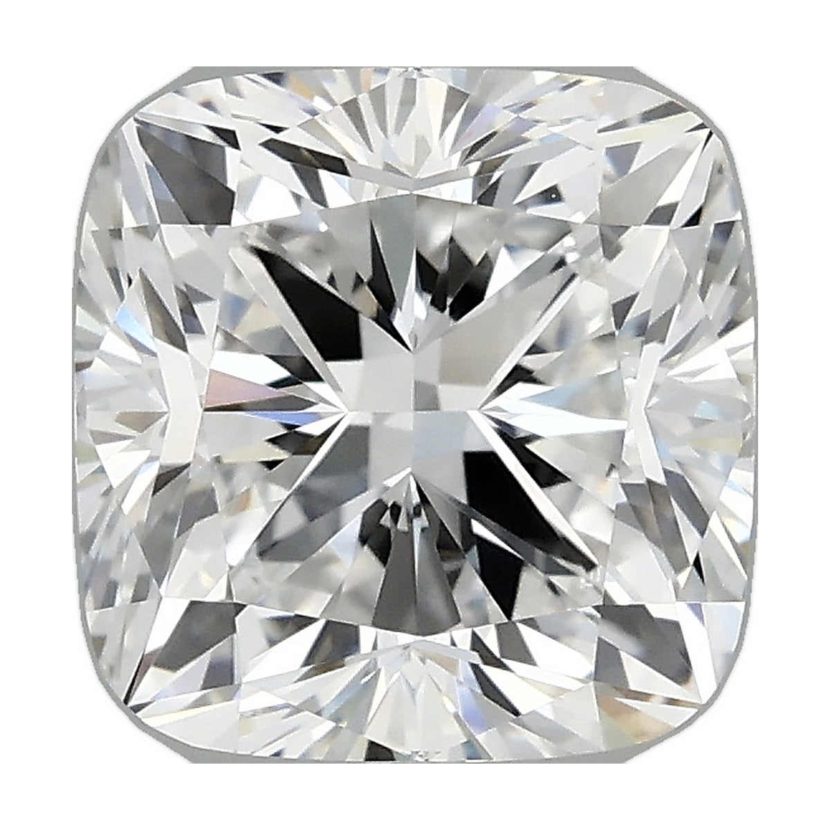 2.86 ct cushion lab-grown diamond, D color, VVS2 clarity, IGI certified, still from its 360° video