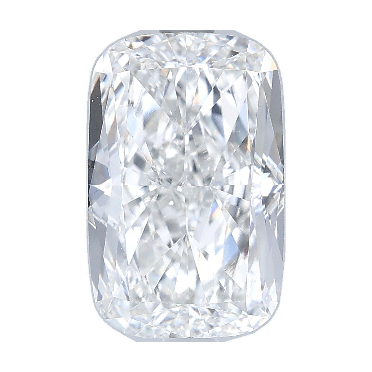 3.00 ct elongated cushion lab-grown diamond, E color, VVS2 clarity, IGI certified, still from its 360° video