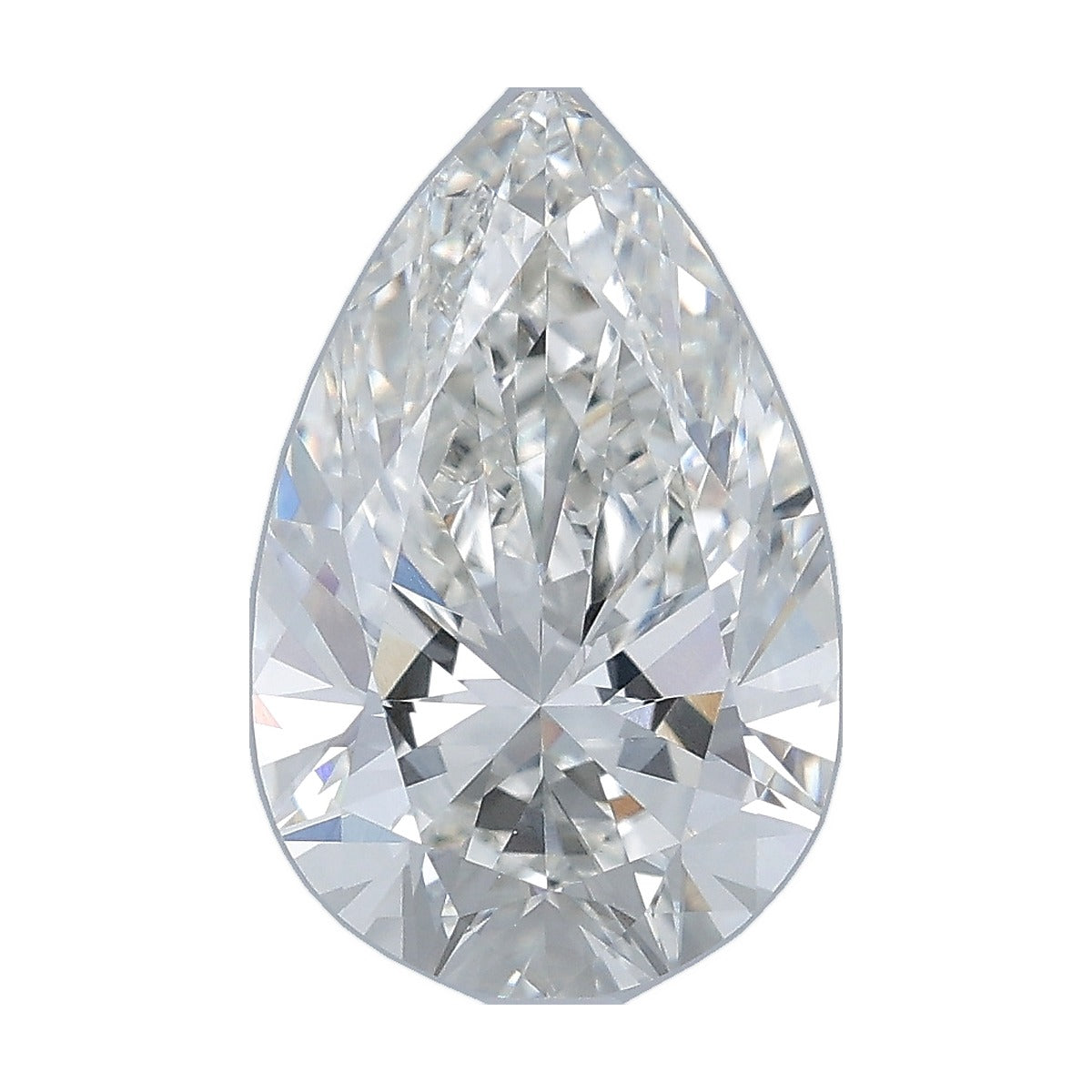 3.00 ct pear lab-grown diamond, G color, VVS2 clarity, IGI certified, still from its 360° video
