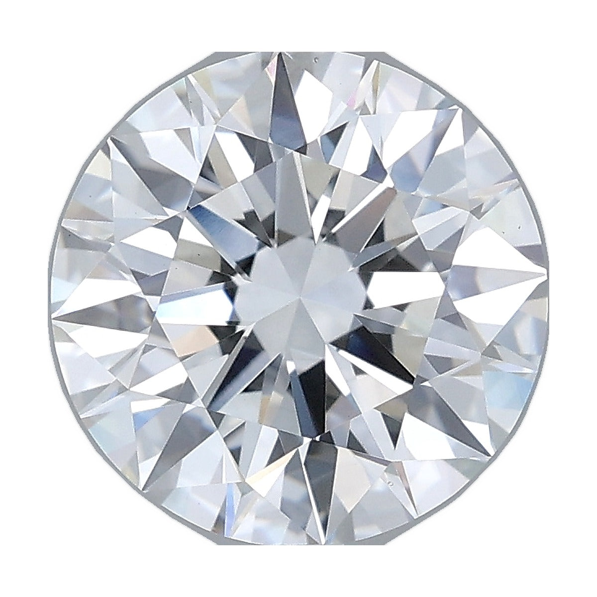 3.00 ct round lab-grown diamond, F color, VS1 clarity, IGI certified, still from its 360° video