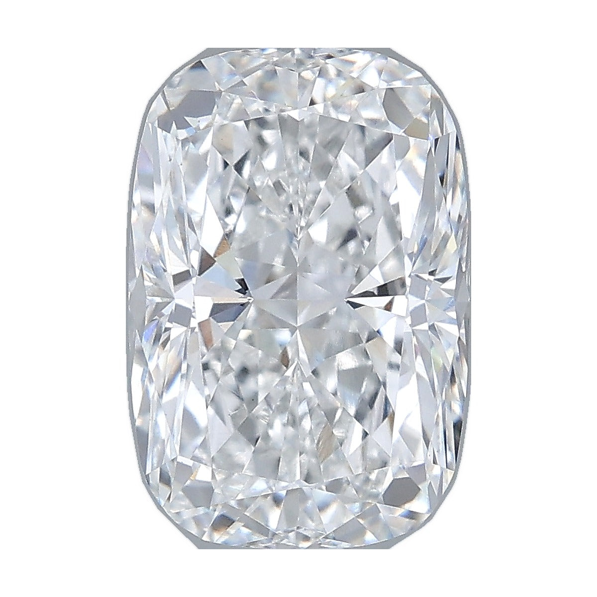 3.02 ct elongated cushion lab-grown diamond, E color, VVS2 clarity, IGI certified, still from its 360° video