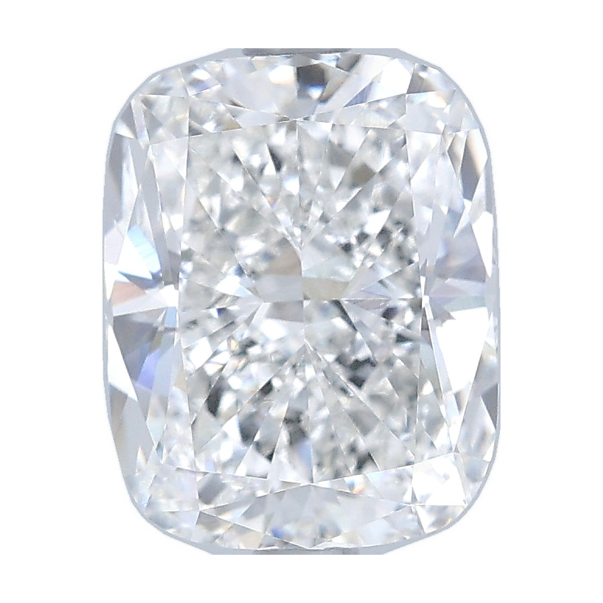 3.02 ct elongated cushion lab-grown diamond, F color, VVS2 clarity, IGI certified, still from its 360° video