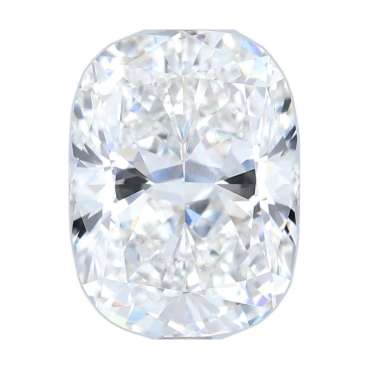 3.02 ct elongated cushion lab-grown diamond, F color, VVS2 clarity, IGI certified, still from its 360° video