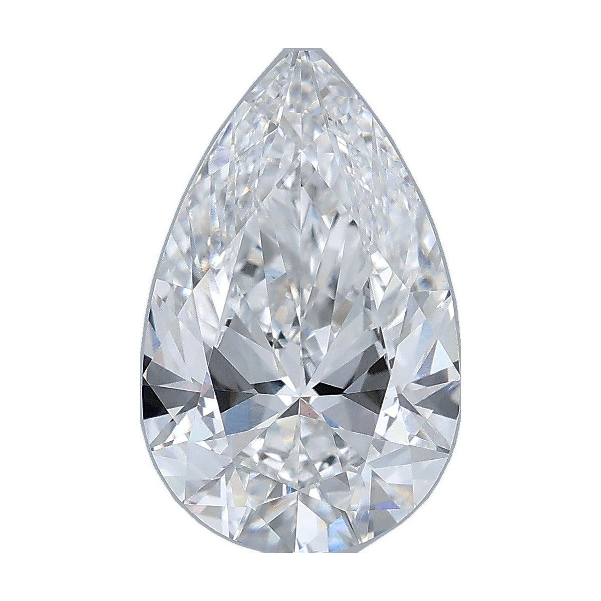 3.02 ct pear lab-grown diamond, D color, VS1 clarity, IGI certified, still from its 360° video