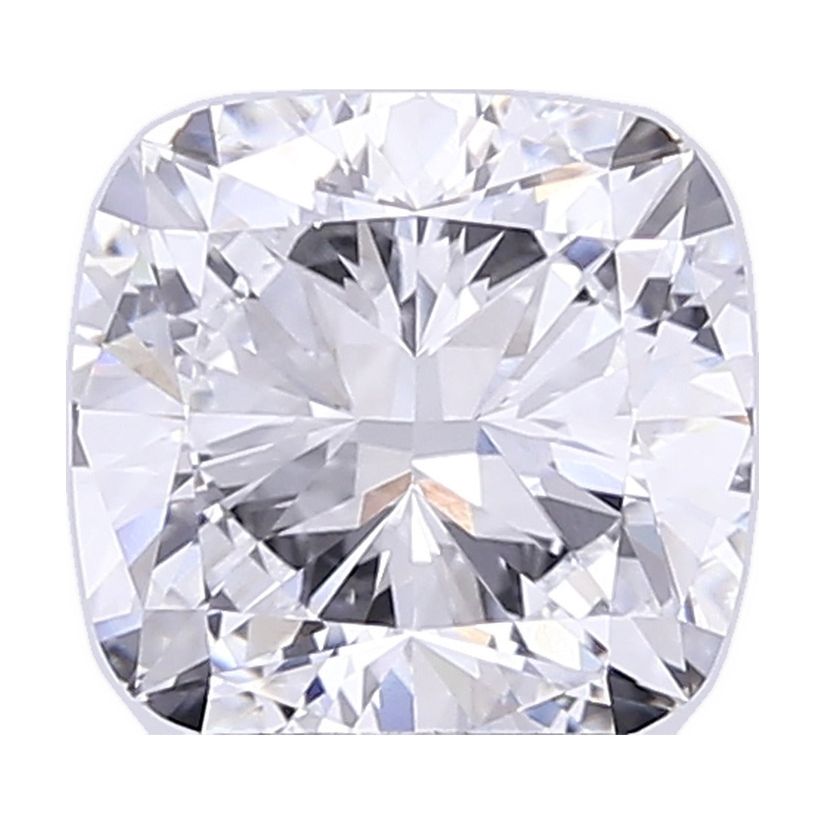3.03 ct cushion lab-grown diamond, D color, VVS2 clarity, IGI certified, still from its 360° video