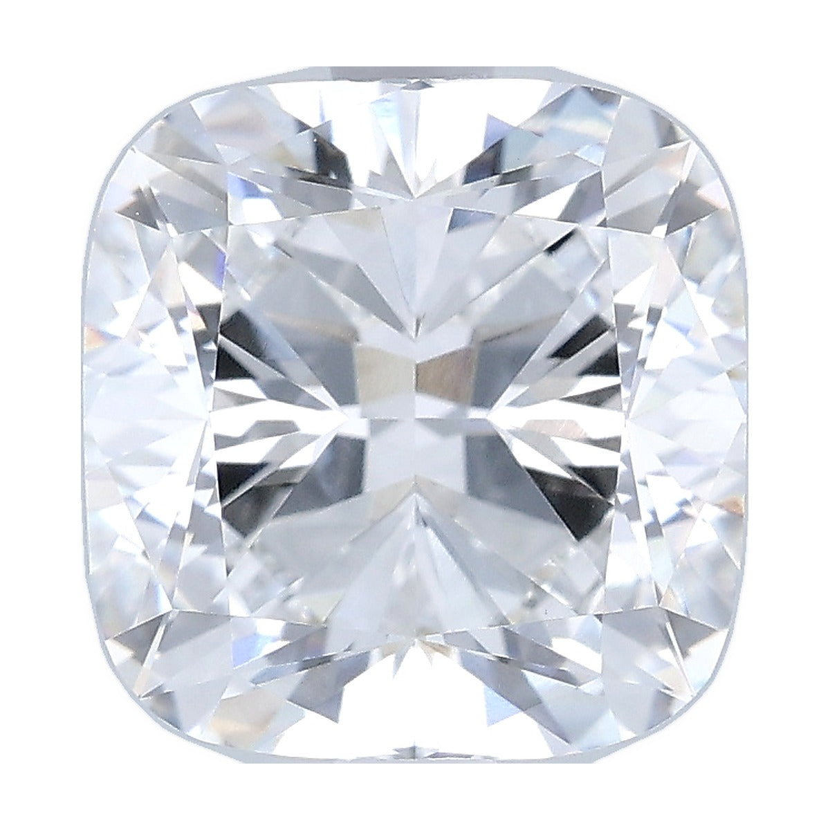 3.03 ct cushion lab-grown diamond, D color, VVS2 clarity, IGI certified, still from its 360° video