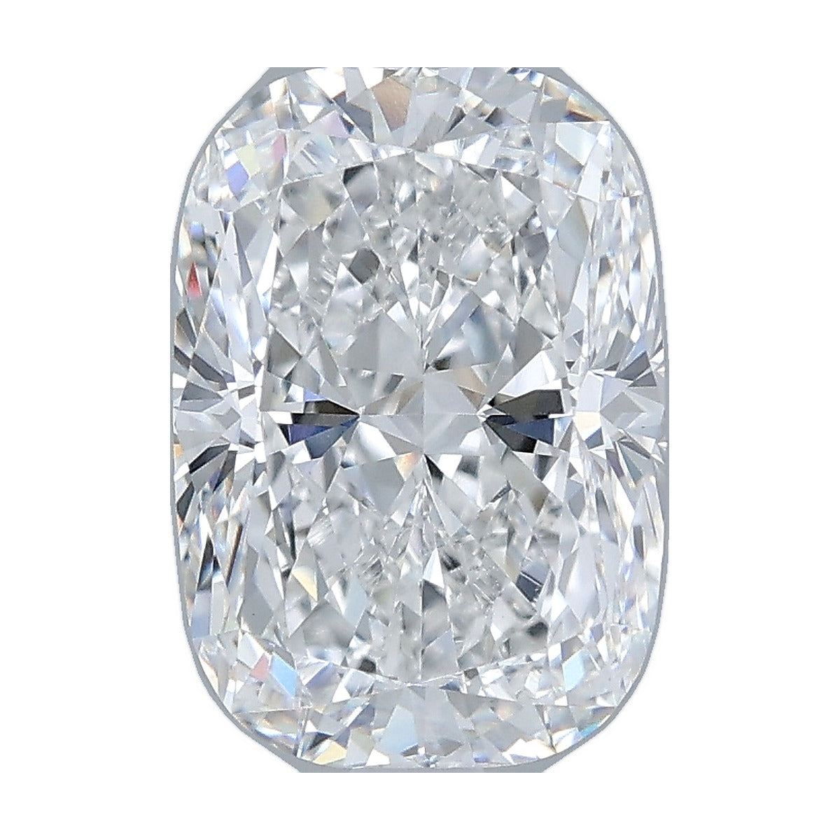 3.03 ct elongated cushion lab-grown diamond, E color, VS1 clarity, IGI certified, still from its 360° video