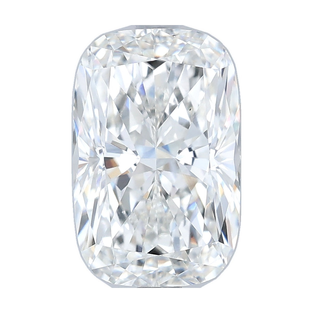 3.03 ct elongated cushion lab-grown diamond, F color, VS1 clarity, IGI certified, still from its 360° video