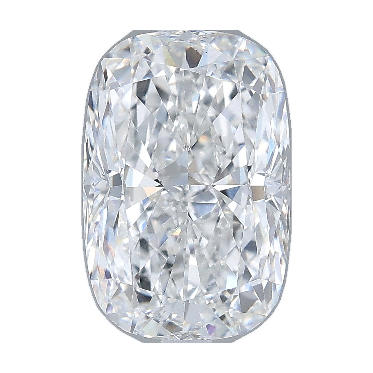3.04 ct elongated cushion lab-grown diamond, D color, VS1 clarity, IGI certified, still from its 360° video
