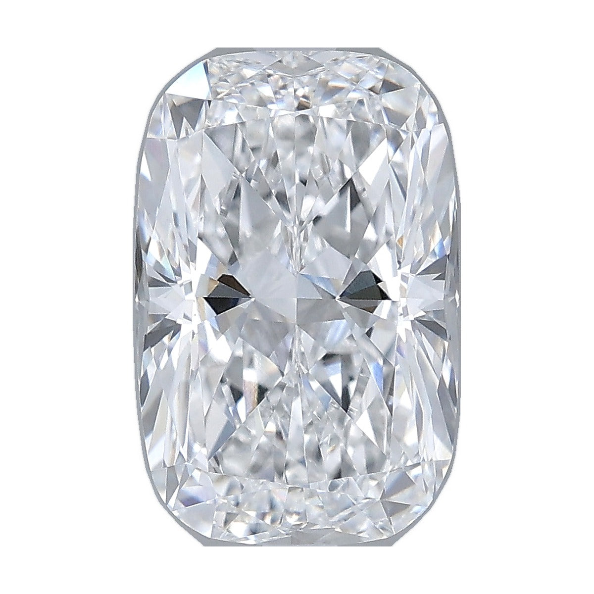 3.04 ct elongated cushion lab-grown diamond, D color, VVS2 clarity, IGI certified, still from its 360° video