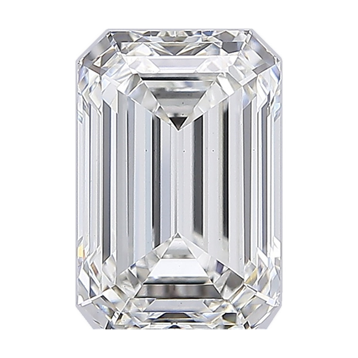 3.05 ct emerald lab-grown diamond, F color, VS1 clarity, IGI certified, still from its 360° video