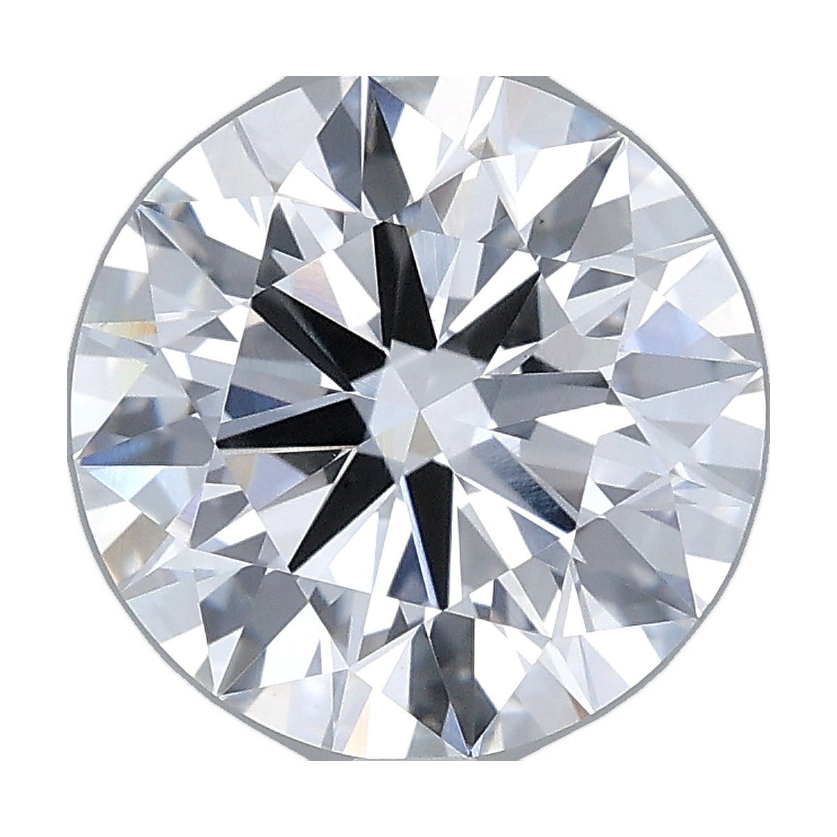3.05 ct round lab-grown diamond, D color, VS1 clarity, IGI certified, still from its 360° video