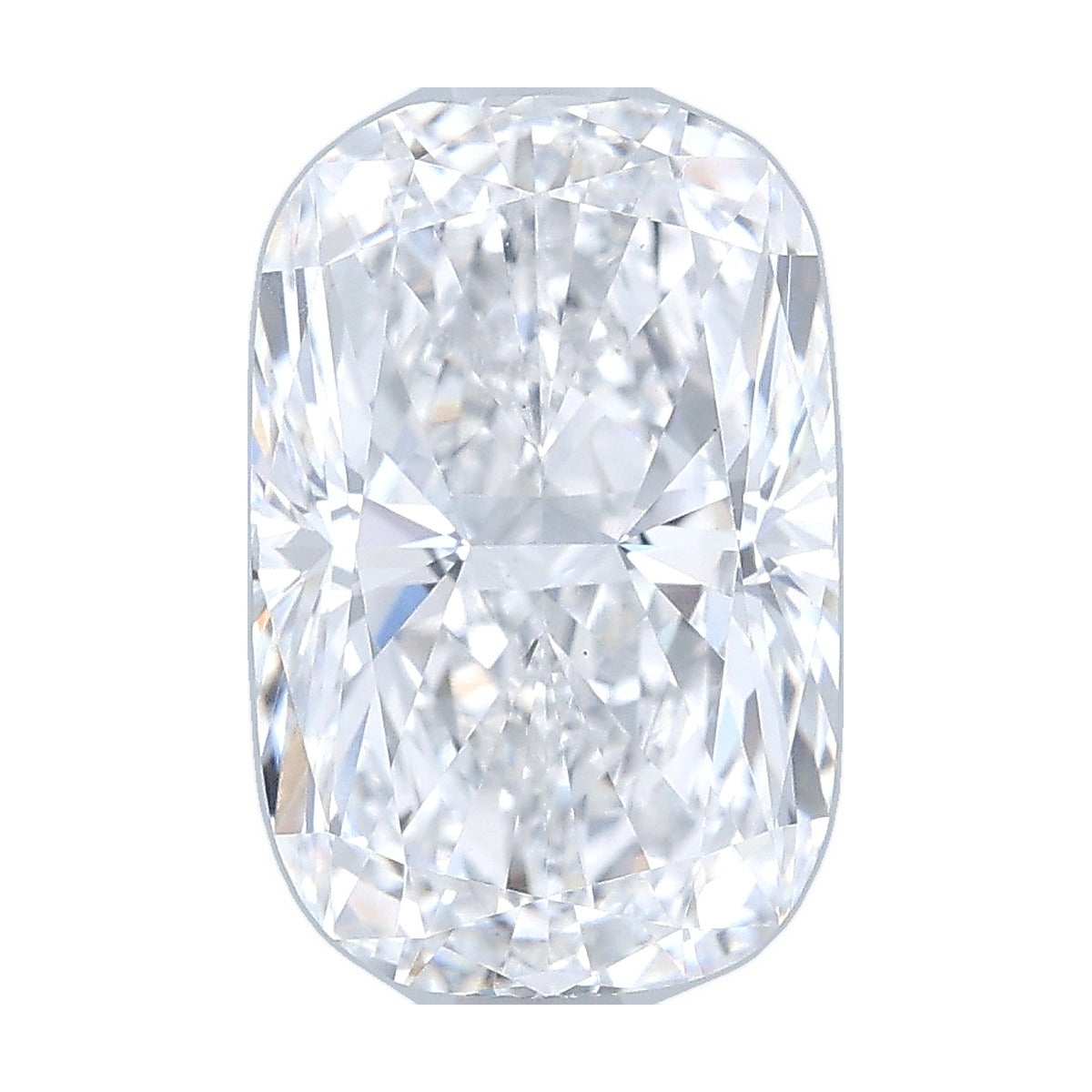 3.06 ct elongated cushion lab-grown diamond, E color, VS1 clarity, IGI certified, still from its 360° video