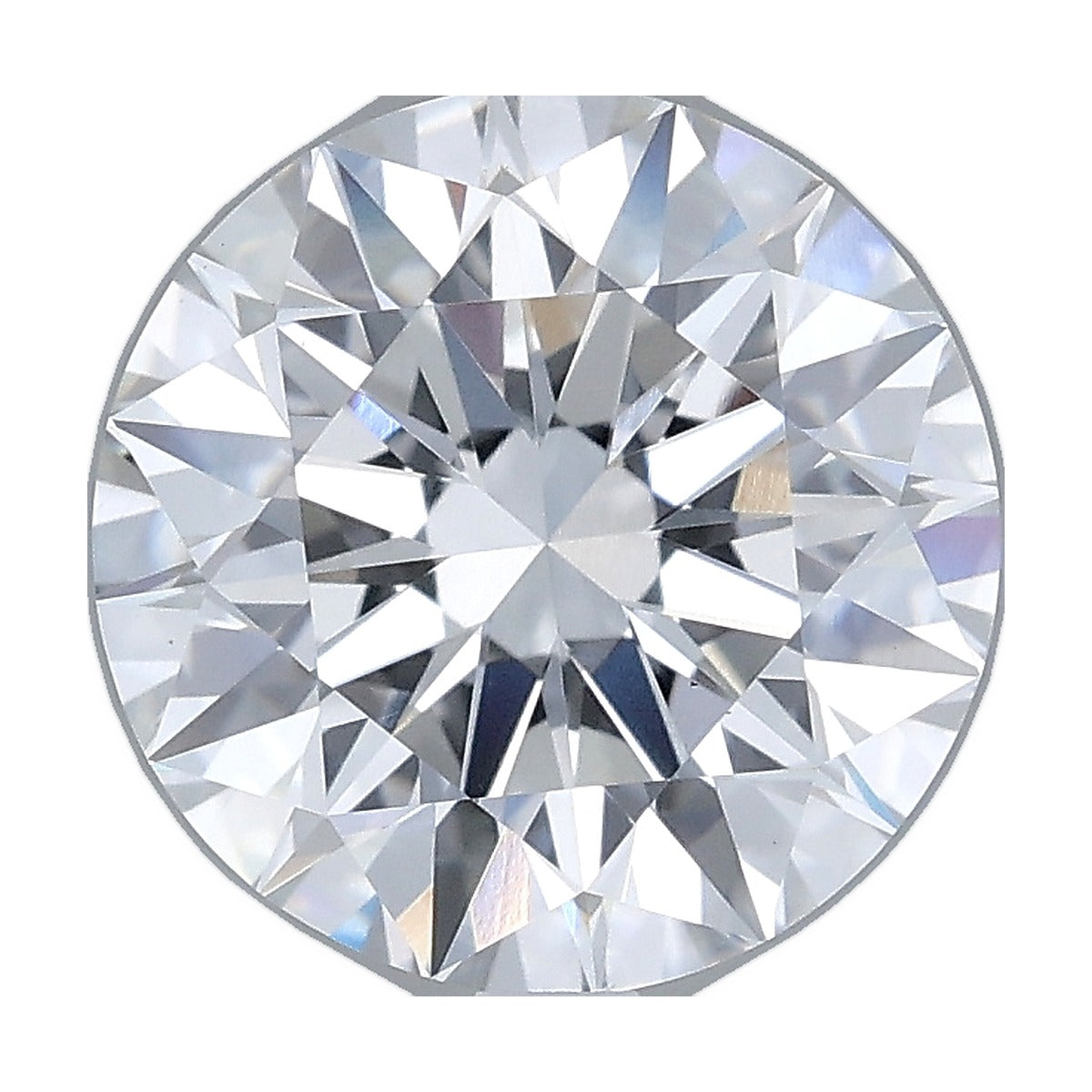 3.06 ct round lab-grown diamond, D color, VS1 clarity, IGI certified, still from its 360° video