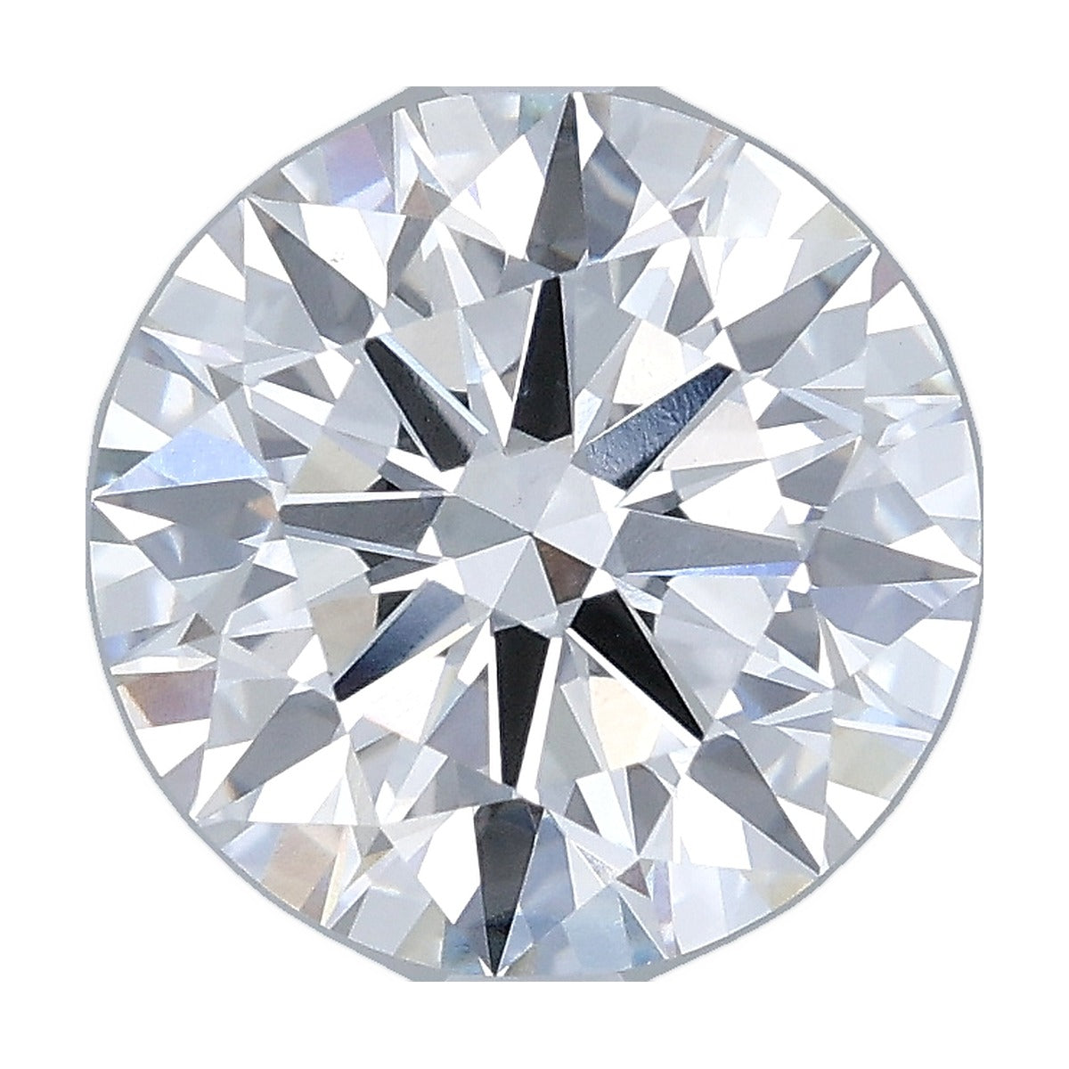 3.06 ct round lab-grown diamond, E color, VS1 clarity, IGI certified, still from its 360° video