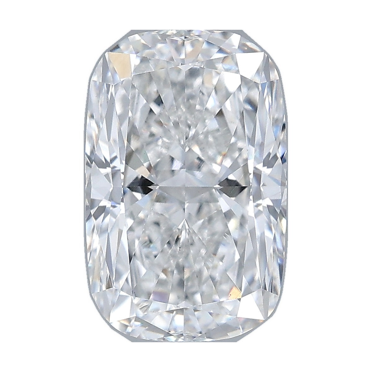 3.07 ct elongated cushion lab-grown diamond, E color, VS1 clarity, IGI certified, still from its 360° video