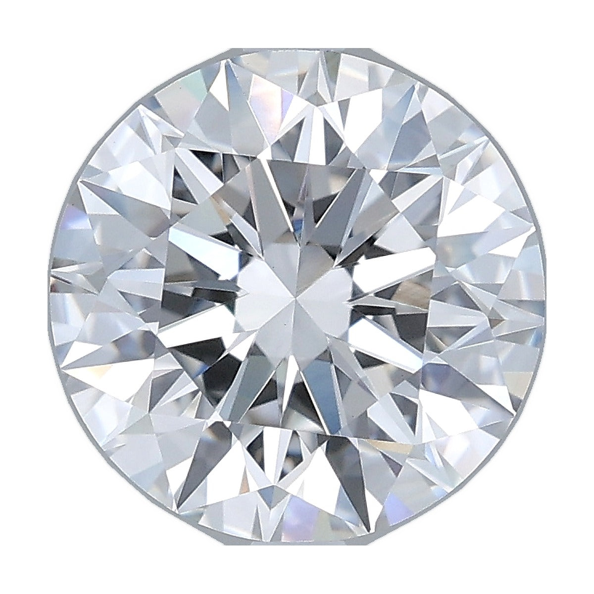 3.07 ct round lab-grown diamond, D color, VVS2 clarity, IGI certified, still from its 360° video