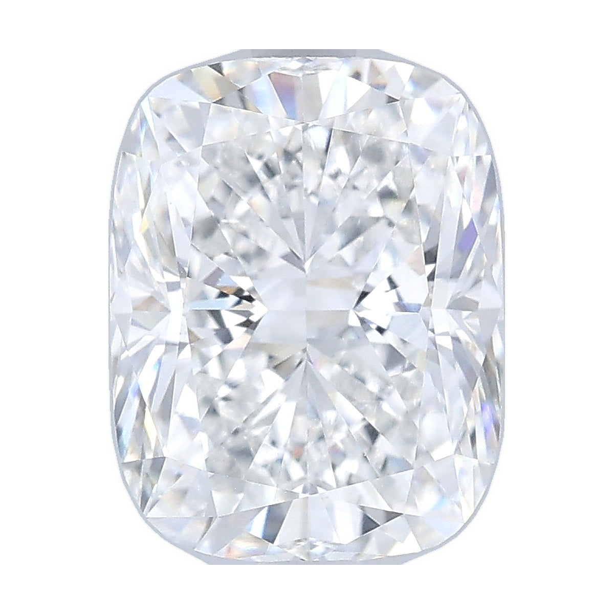 3.08 ct elongated cushion lab-grown diamond, E color, VVS2 clarity, IGI certified, still from its 360° video