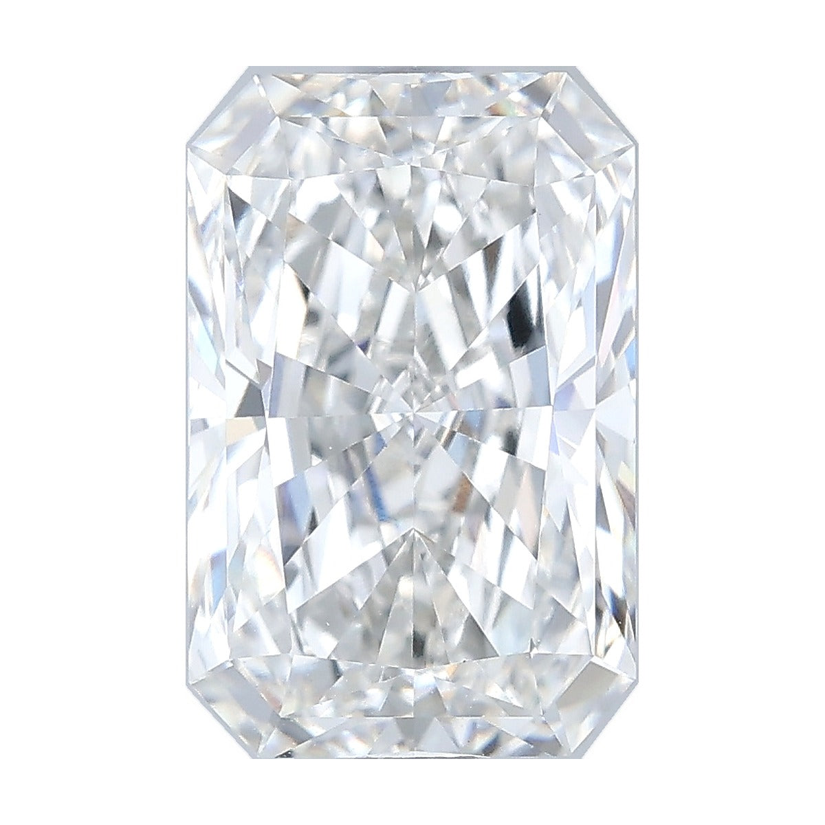 3.08 ct radiant lab-grown diamond, E color, VVS2 clarity, IGI certified, still from its 360° video