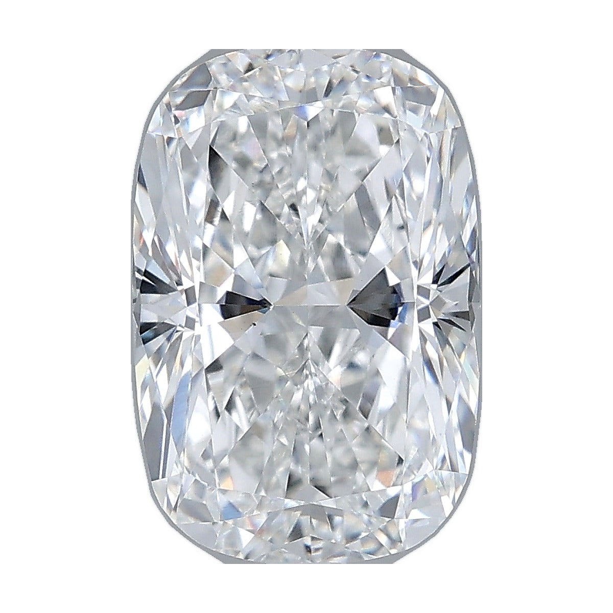 3.10 ct elongated cushion lab-grown diamond, E color, VS1 clarity, IGI certified, still from its 360° video