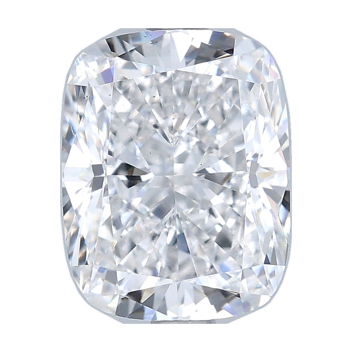 3.10 ct elongated cushion lab-grown diamond, E color, VS2 clarity, IGI certified, still from its 360° video