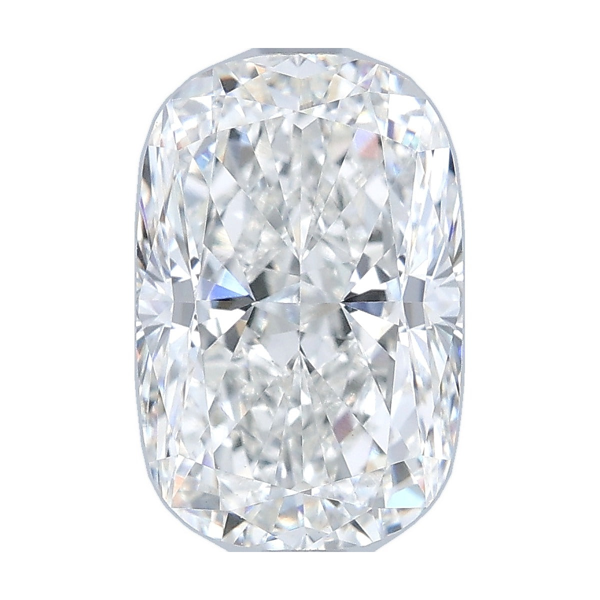 3.11 ct elongated cushion lab-grown diamond, F color, VS1 clarity, IGI certified, still from its 360° video
