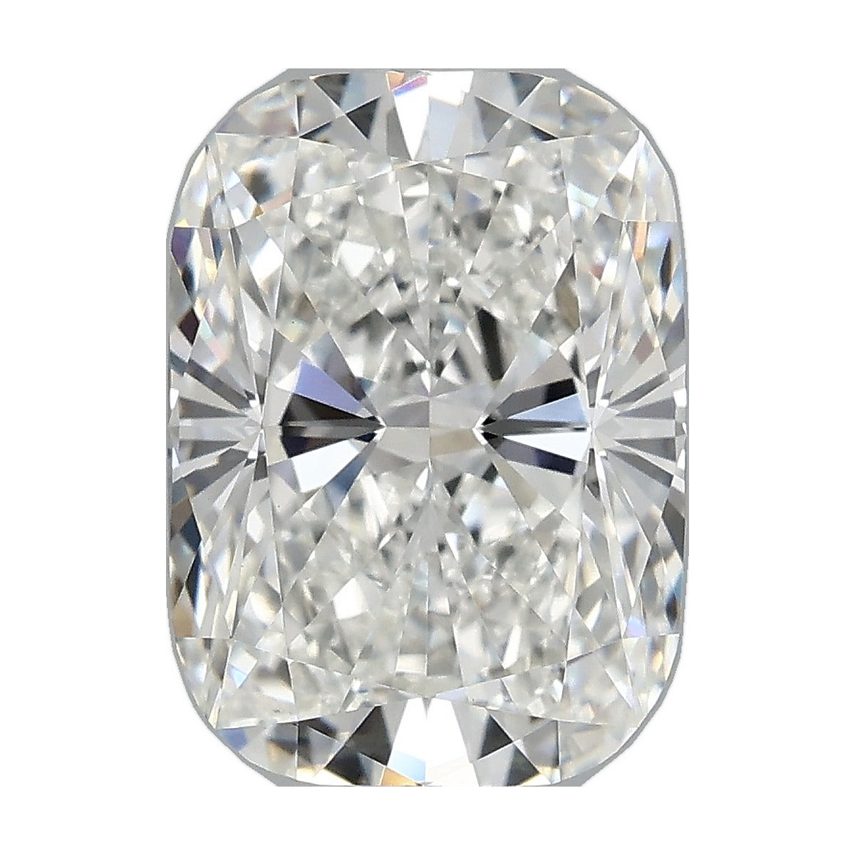 3.25 ct elongated cushion lab-grown diamond, F color, VS1 clarity, IGI certified, still from its 360° video