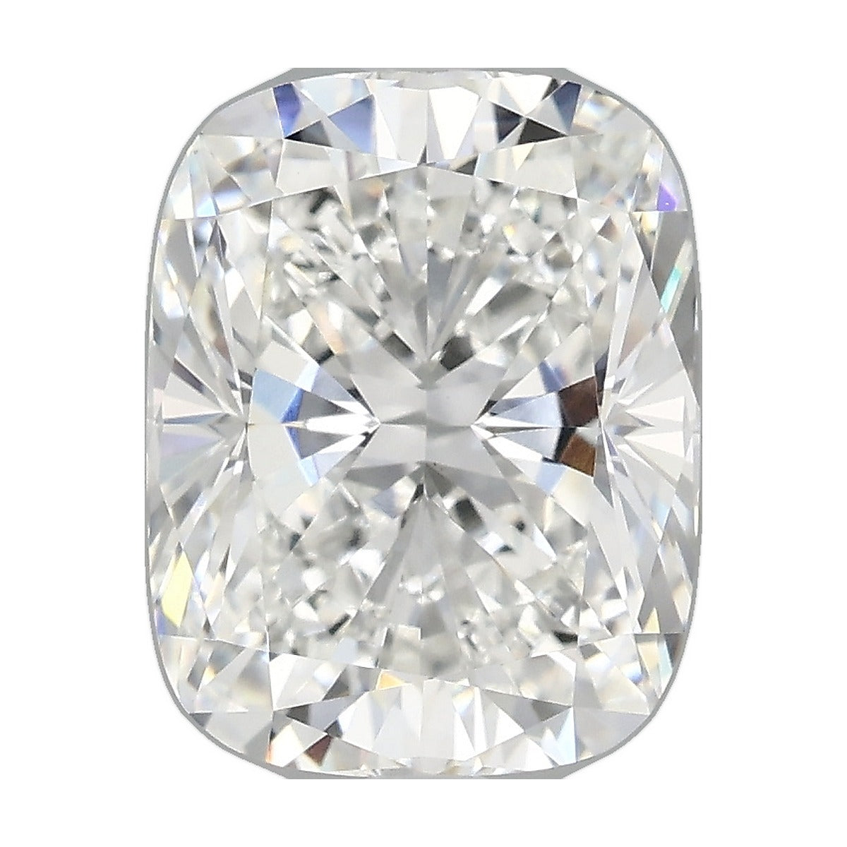 3.26 ct elongated cushion lab-grown diamond, F color, VVS2 clarity, IGI certified, still from its 360° video
