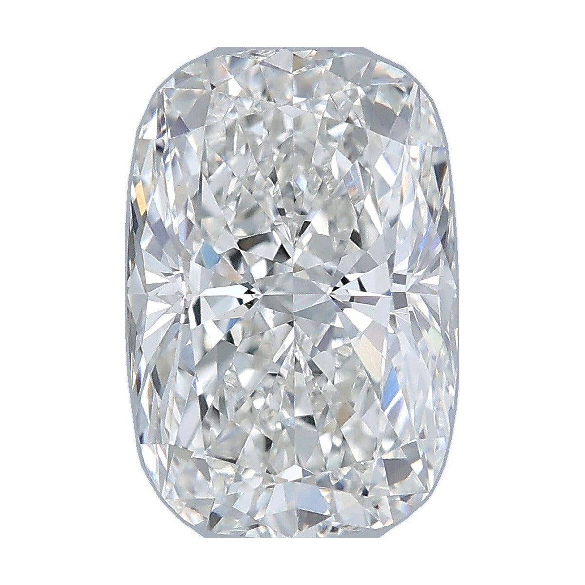 3.31 ct elongated cushion lab-grown diamond, F color, VVS2 clarity, IGI certified, still from its 360° video