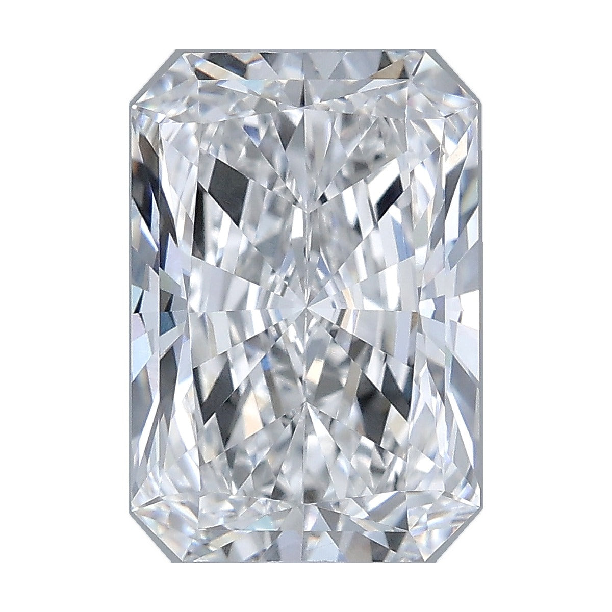 3.35 ct radiant lab-grown diamond, D color, VVS2 clarity, IGI certified, still from its 360° video