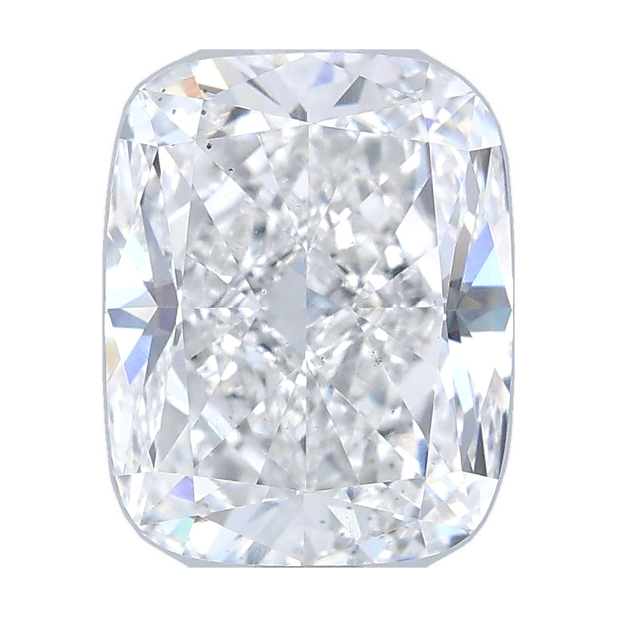 3.50 ct elongated cushion lab-grown diamond, E color, VS2 clarity, IGI certified, still from its 360° video