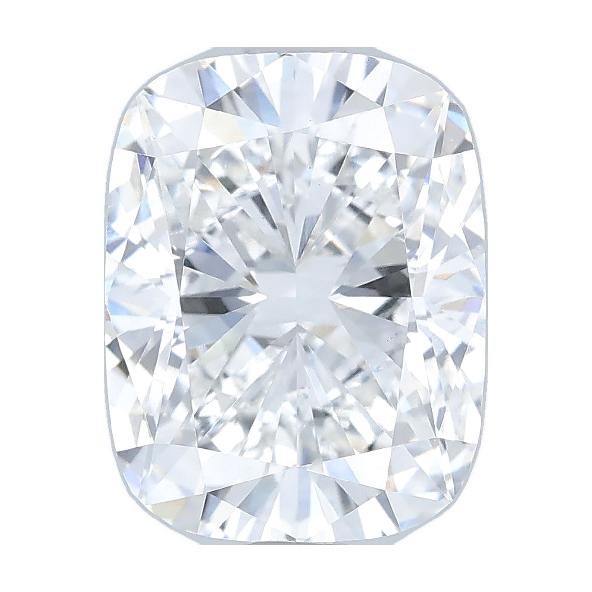 3.50 ct elongated cushion lab-grown diamond, F color, VS1 clarity, IGI certified, still from its 360° video