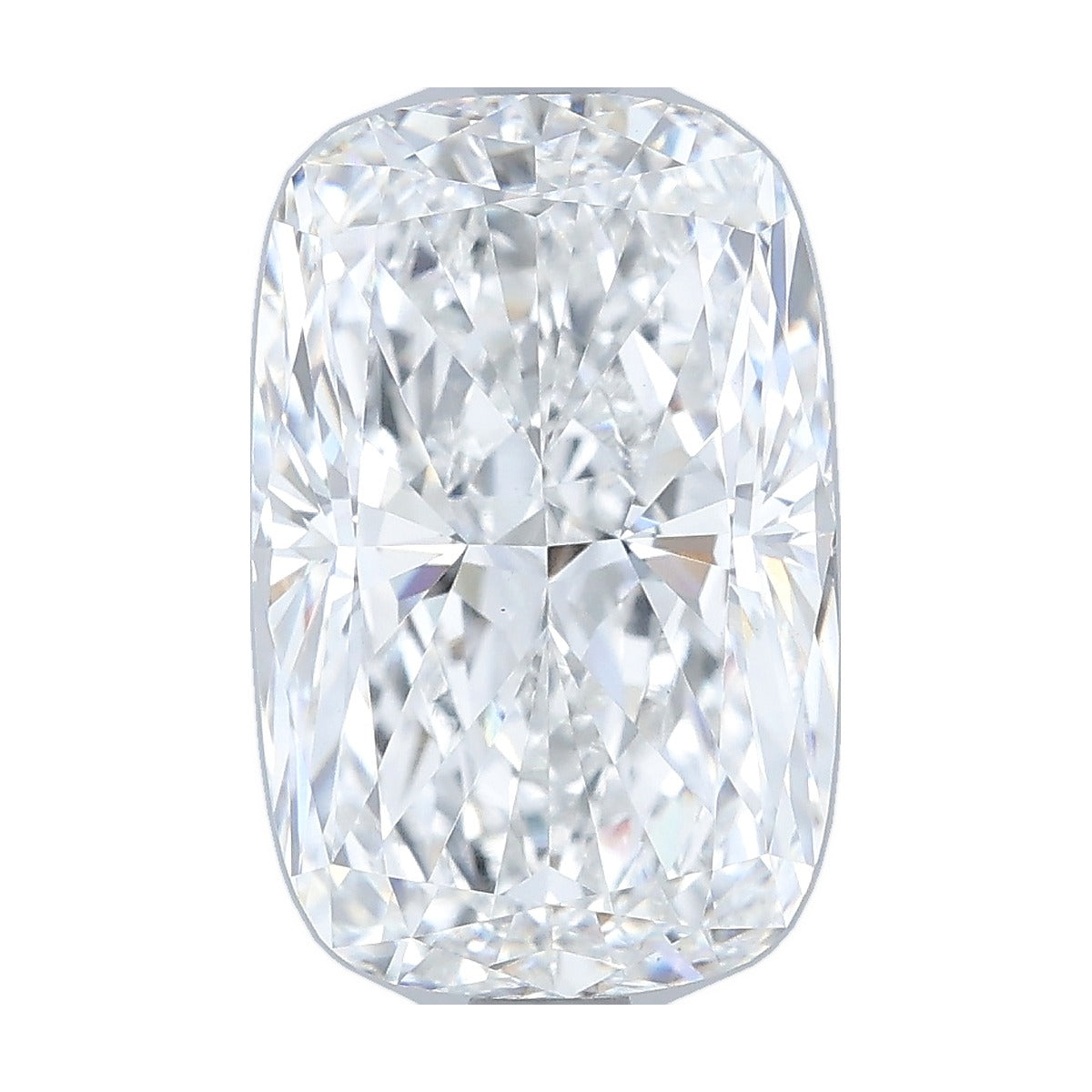 3.51 ct elongated cushion lab-grown diamond, E color, VS1 clarity, IGI certified, still from its 360° video