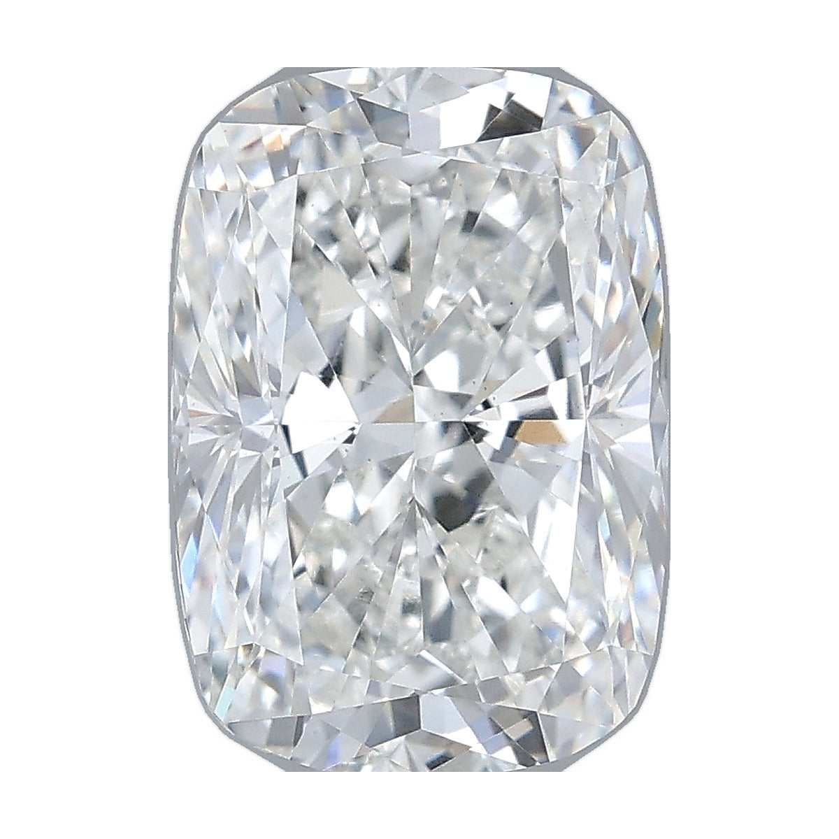 3.51 ct elongated cushion lab-grown diamond, F color, VS1 clarity, IGI certified, still from its 360° video