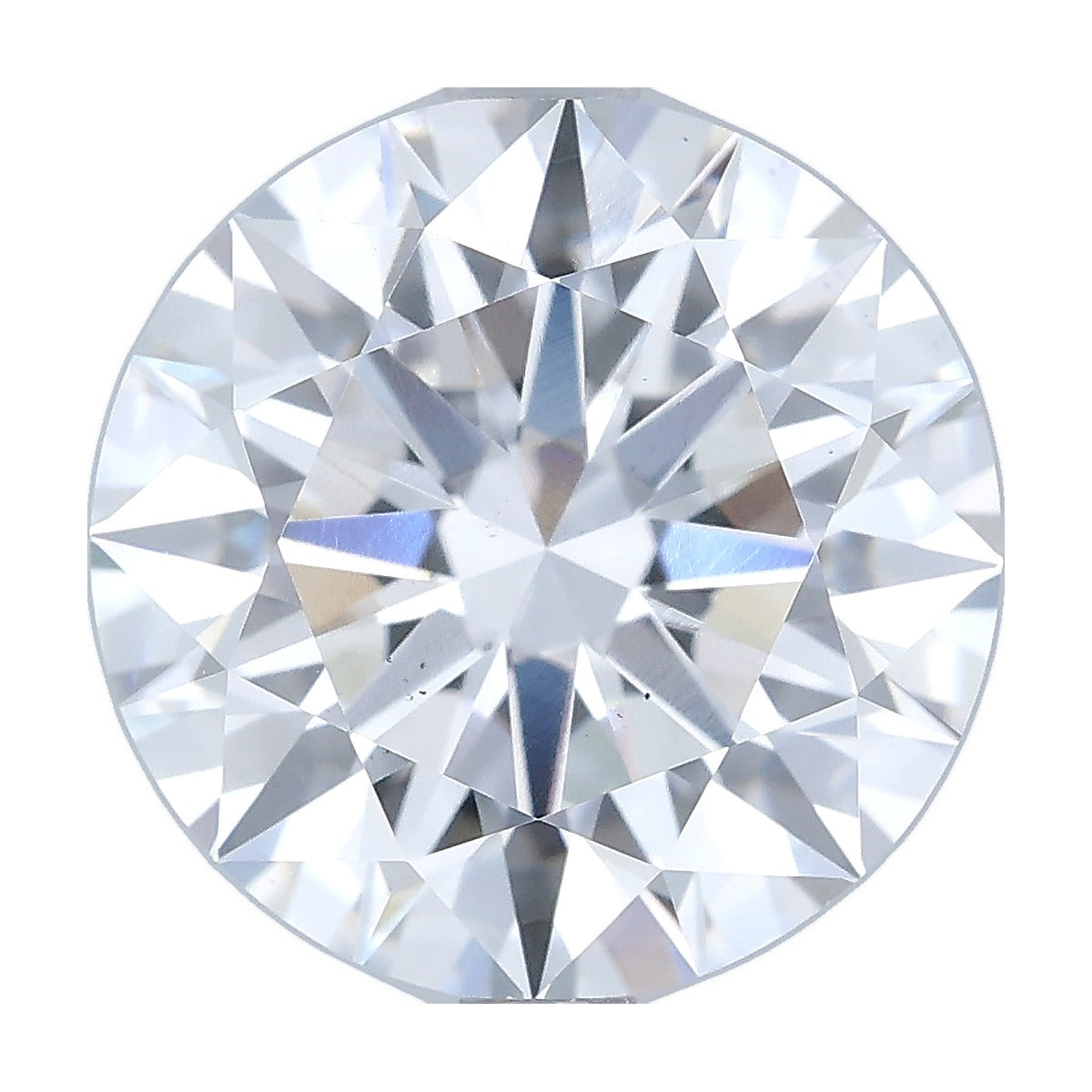 3.51 ct round lab-grown diamond, E color, VS2 clarity, IGI certified, still from its 360° video