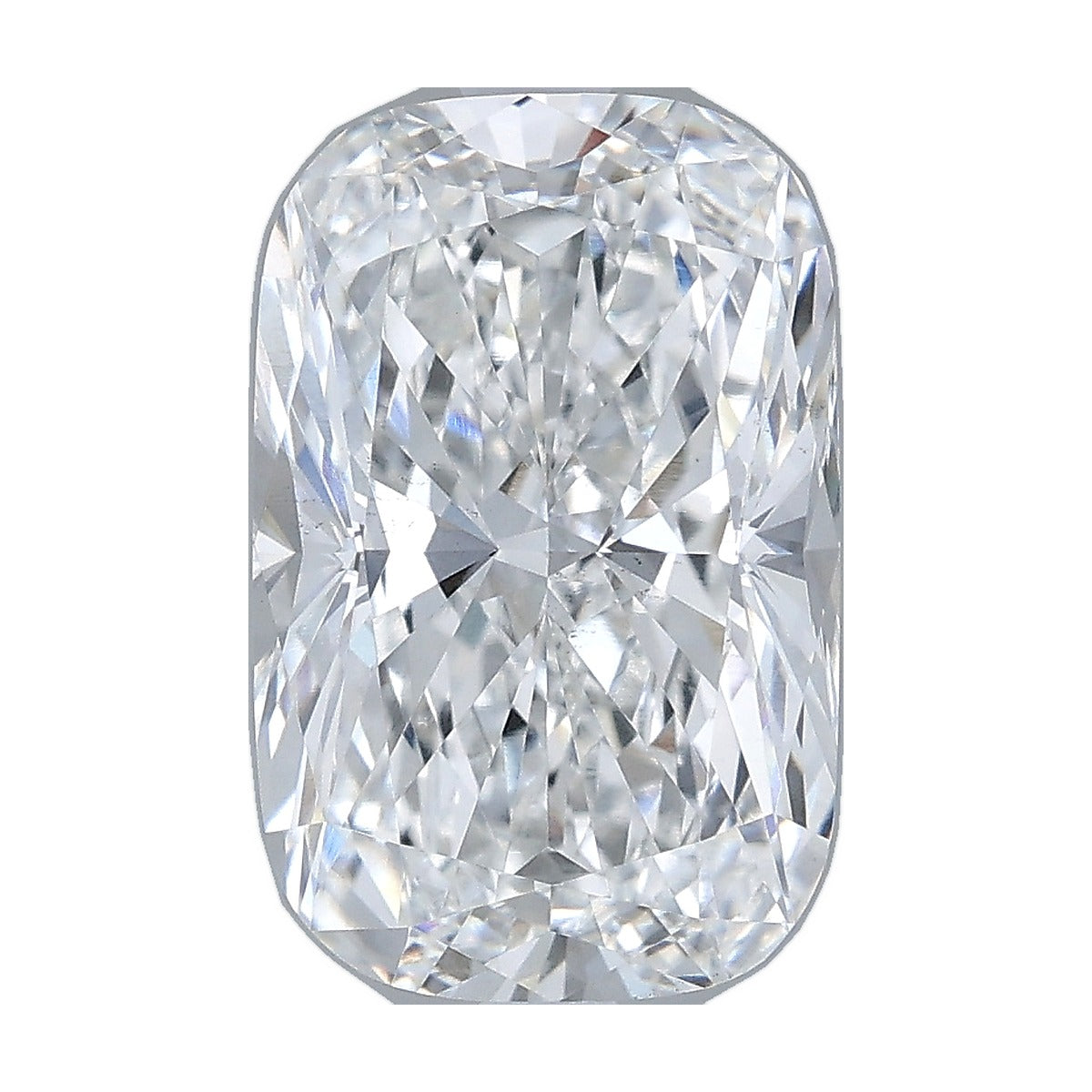 3.53 ct elongated cushion lab-grown diamond, E color, VS2 clarity, IGI certified, still from its 360° video