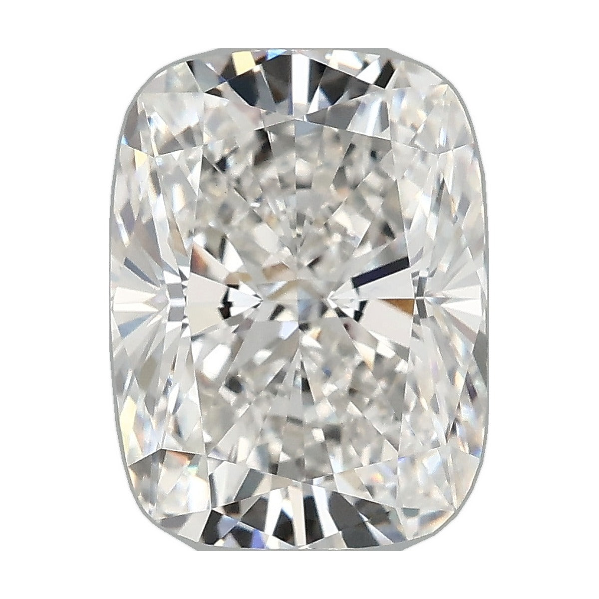 3.53 ct elongated cushion lab-grown diamond, F color, VS1 clarity, IGI certified, still from its 360° video