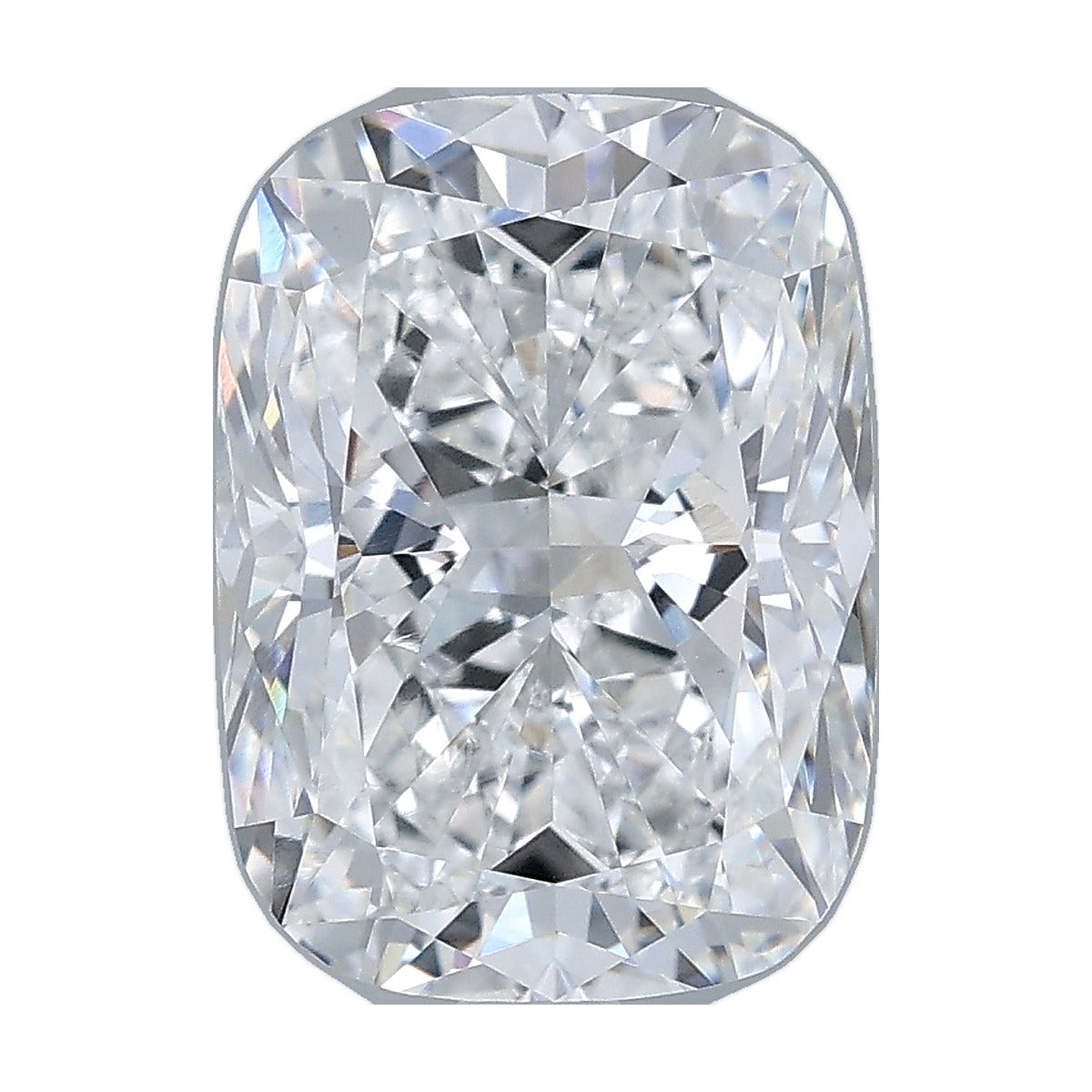 3.54 ct elongated cushion lab-grown diamond, E color, VVS2 clarity, IGI certified, still from its 360° video