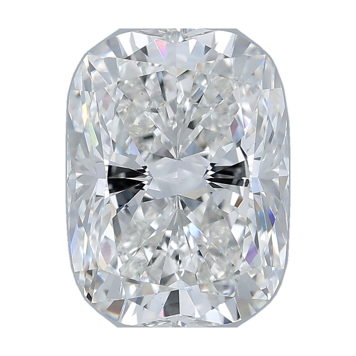 3.54 ct elongated cushion lab-grown diamond, F color, VS1 clarity, IGI certified, still from its 360° video