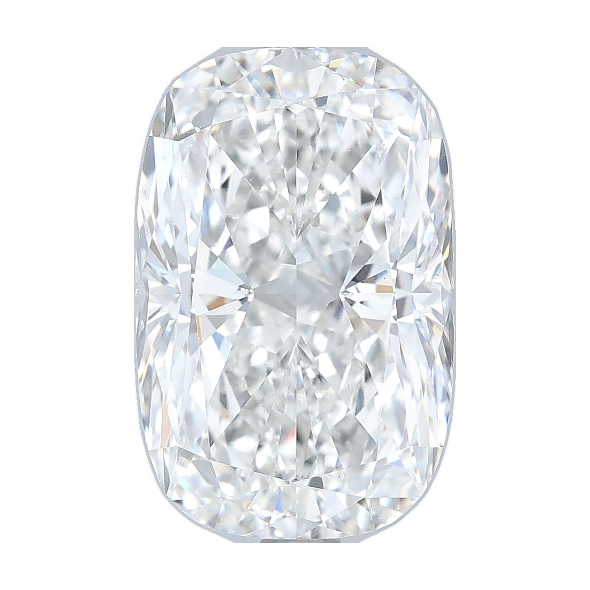 3.55 ct elongated cushion lab-grown diamond, F color, VS1 clarity, IGI certified, still from its 360° video
