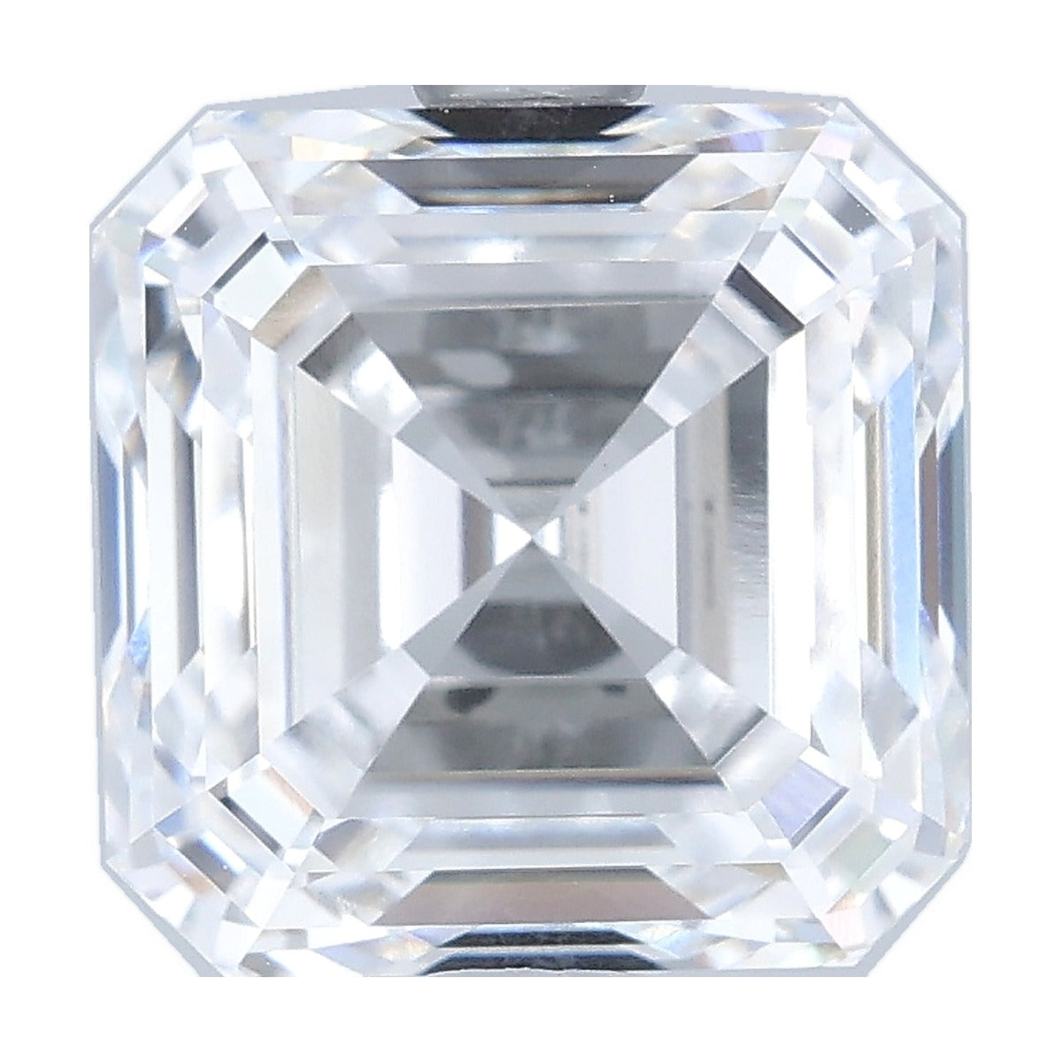 3.57 ct asscher lab-grown diamond, D color, VVS2 clarity, IGI certified, still from its 360° video
