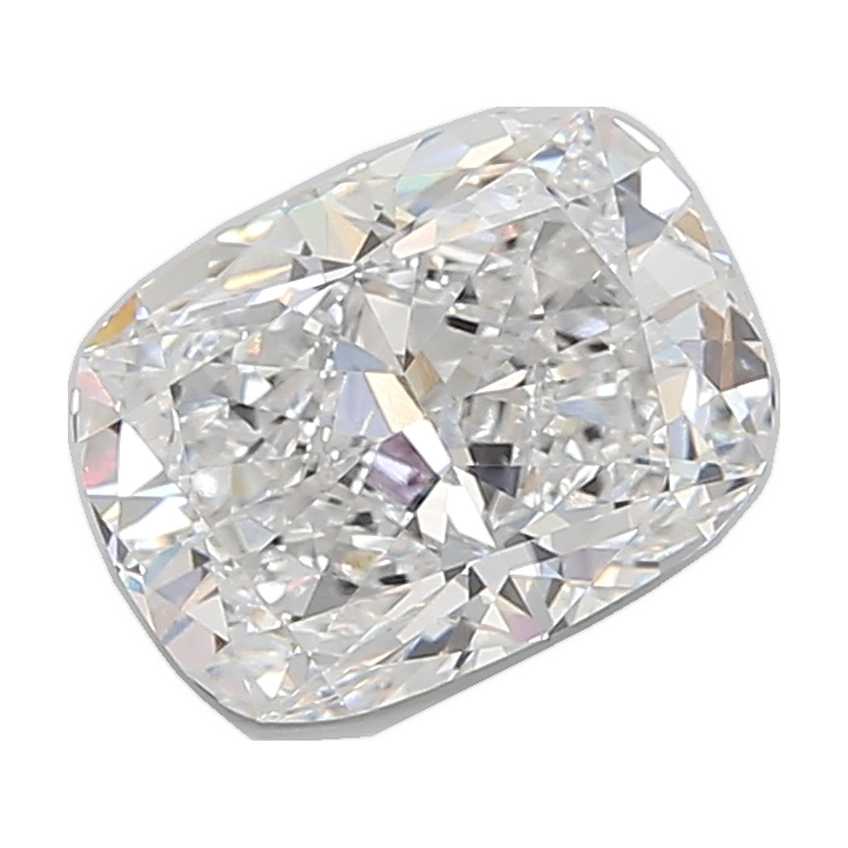 3.59 ct elongated cushion lab-grown diamond, D color, VVS1 clarity, IGI certified, still from its 360° video